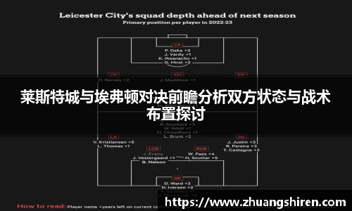 莱斯特城与埃弗顿对决前瞻分析双方状态与战术布置探讨